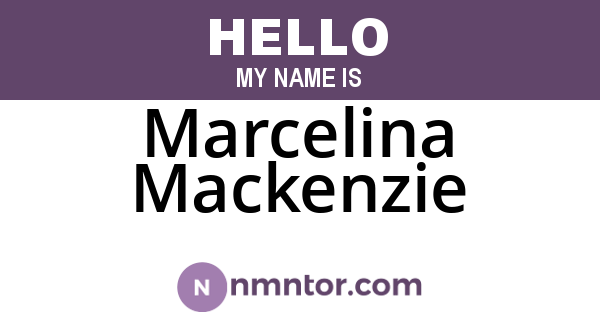 Marcelina Mackenzie