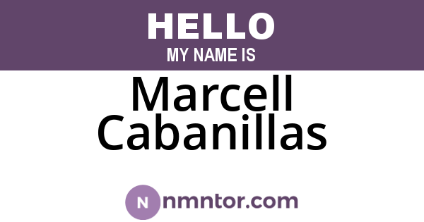 Marcell Cabanillas