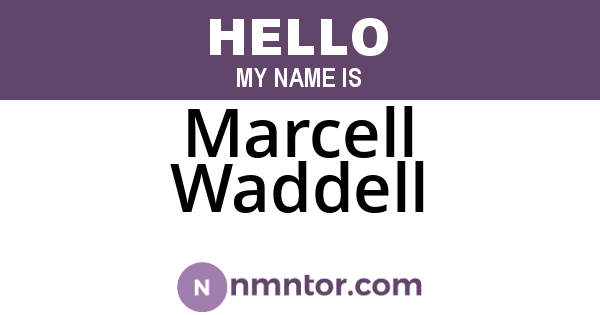 Marcell Waddell