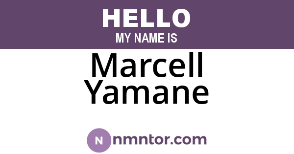 Marcell Yamane