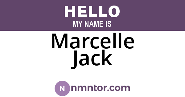 Marcelle Jack
