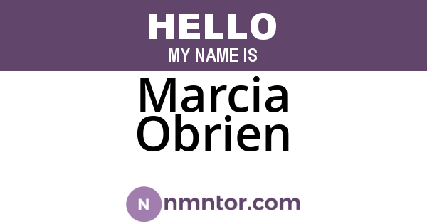 Marcia Obrien