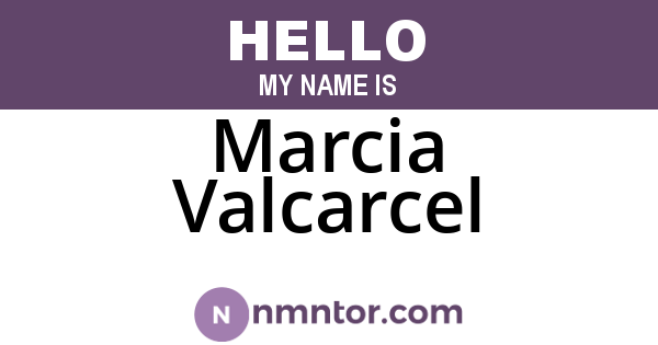Marcia Valcarcel