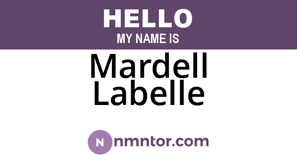 Mardell Labelle
