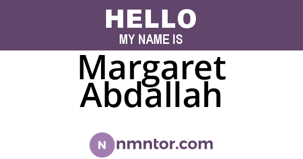 Margaret Abdallah