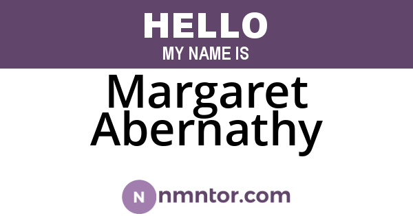 Margaret Abernathy