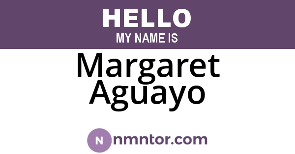 Margaret Aguayo