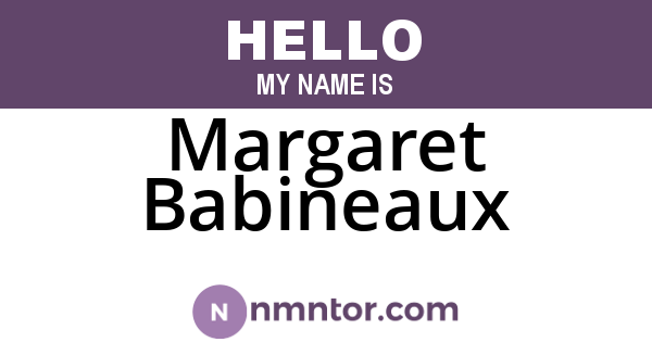 Margaret Babineaux