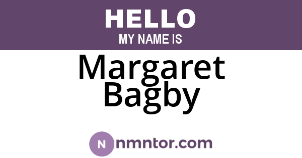 Margaret Bagby