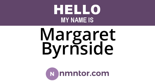 Margaret Byrnside