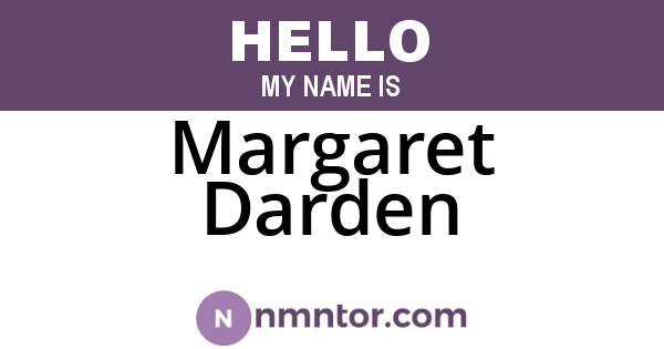Margaret Darden