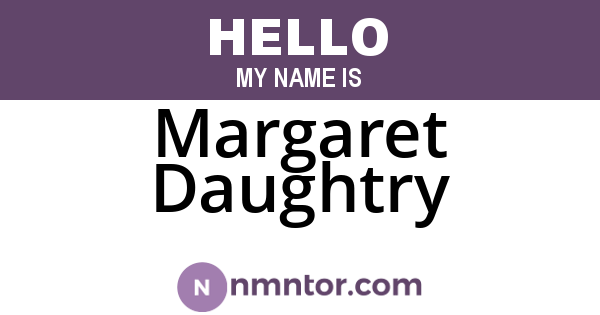 Margaret Daughtry