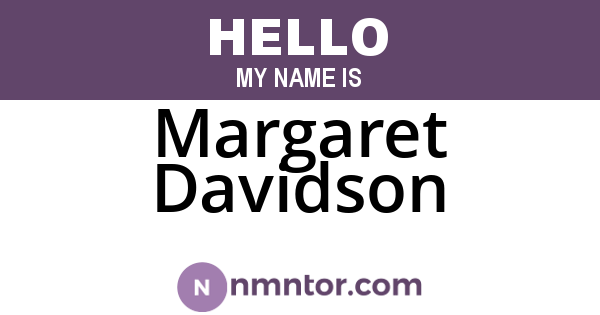 Margaret Davidson