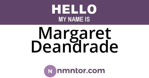 Margaret Deandrade