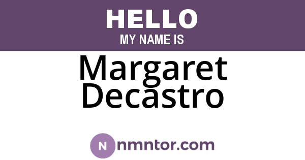Margaret Decastro