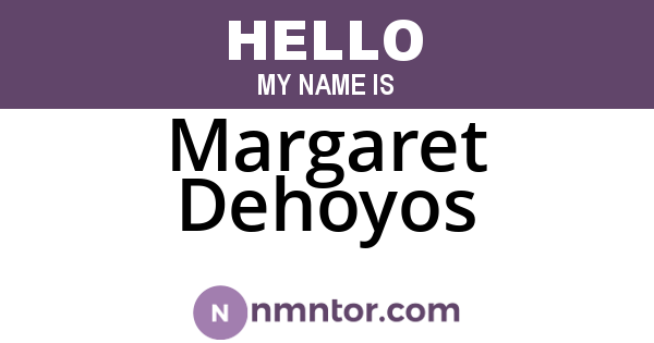 Margaret Dehoyos