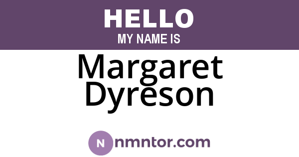 Margaret Dyreson