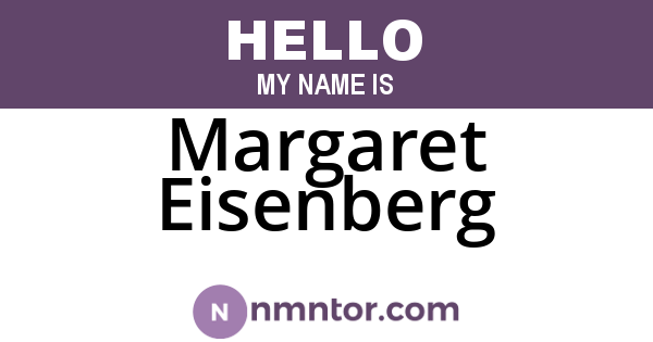 Margaret Eisenberg