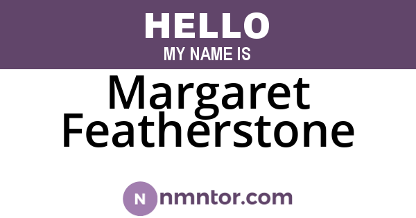 Margaret Featherstone