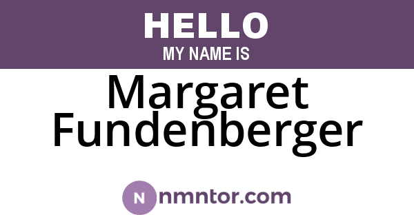 Margaret Fundenberger