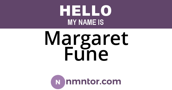 Margaret Fune