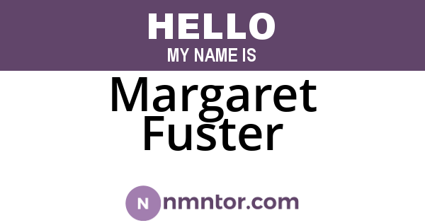 Margaret Fuster