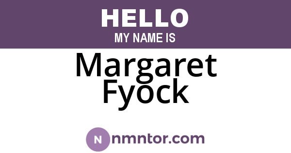 Margaret Fyock