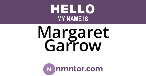 Margaret Garrow