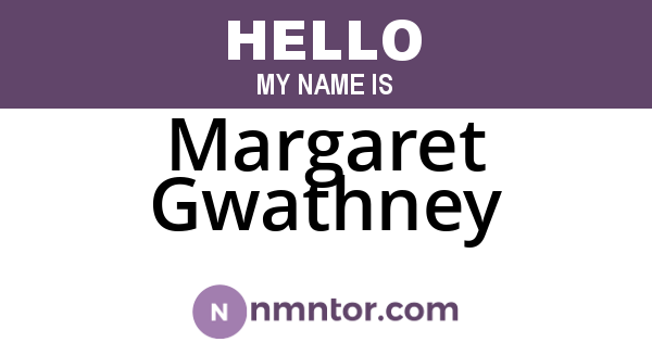 Margaret Gwathney