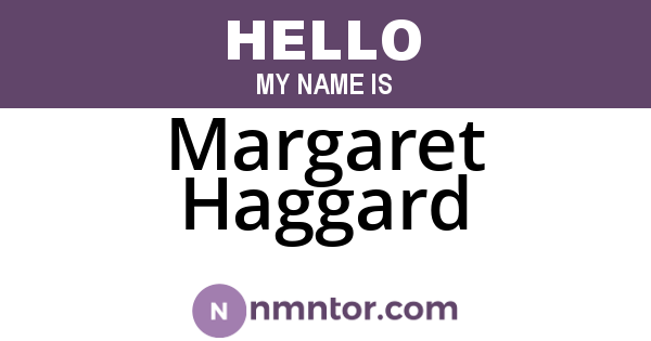 Margaret Haggard