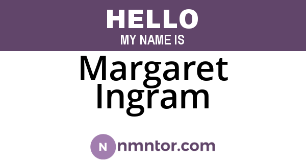 Margaret Ingram