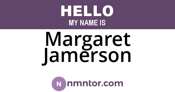 Margaret Jamerson