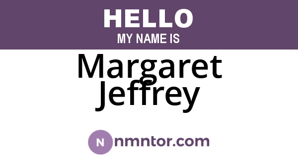 Margaret Jeffrey