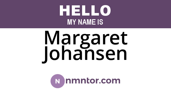 Margaret Johansen