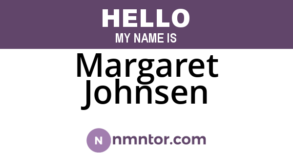 Margaret Johnsen