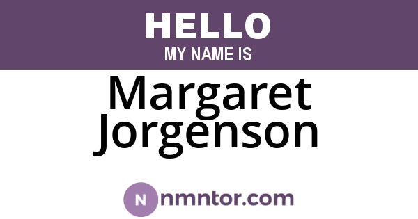 Margaret Jorgenson