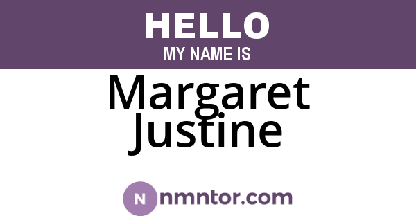 Margaret Justine