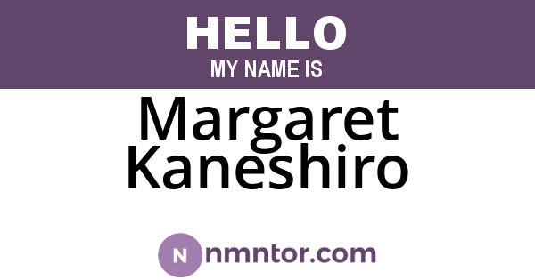 Margaret Kaneshiro