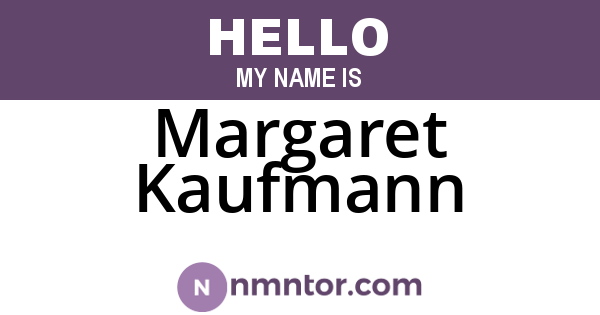 Margaret Kaufmann