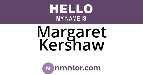 Margaret Kershaw