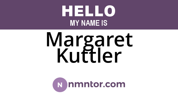 Margaret Kuttler
