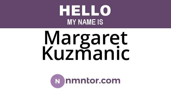 Margaret Kuzmanic