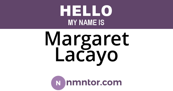 Margaret Lacayo