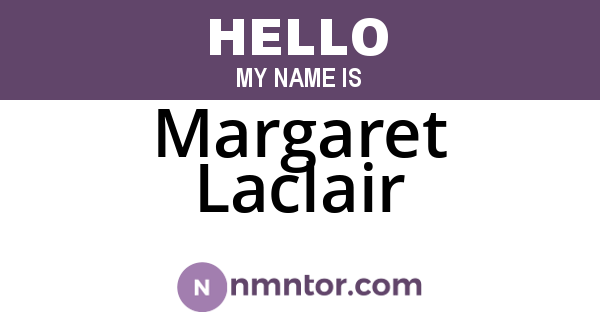 Margaret Laclair