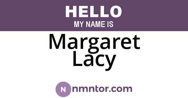 Margaret Lacy