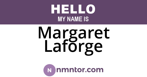 Margaret Laforge