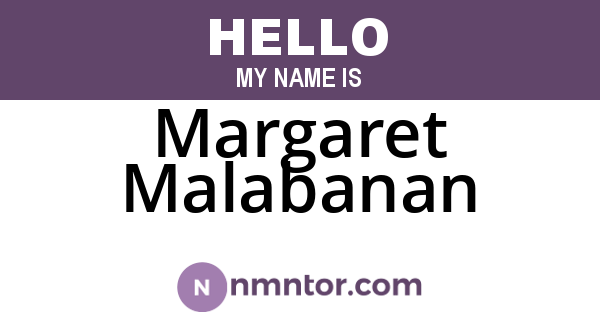 Margaret Malabanan