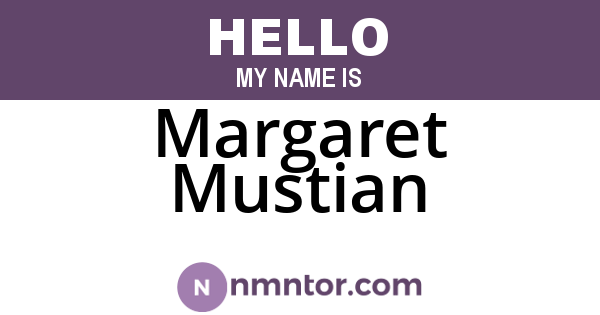 Margaret Mustian