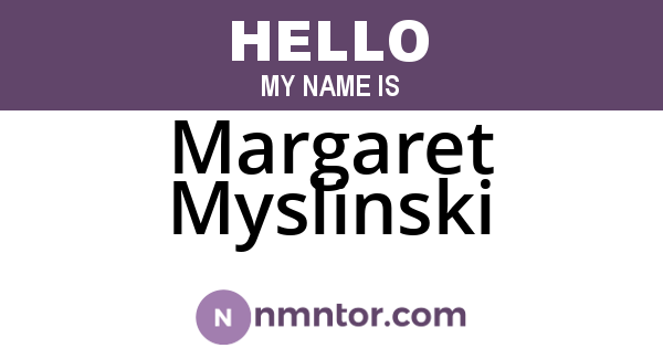 Margaret Myslinski