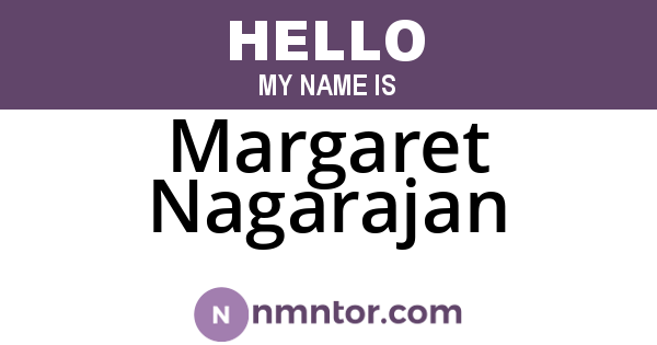 Margaret Nagarajan